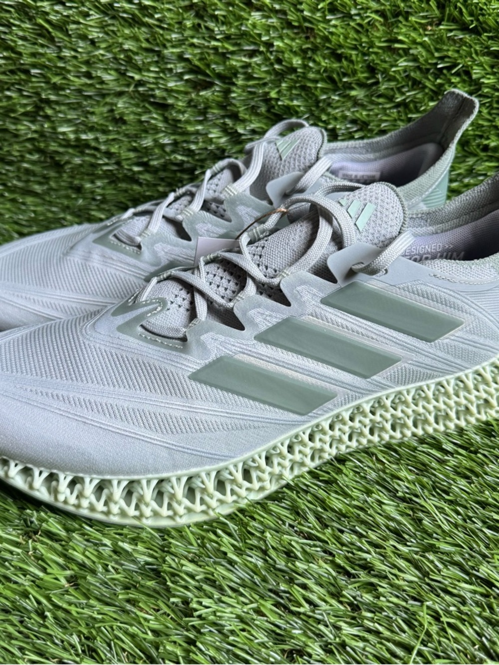 Size 9.5 - Adidas 4DFWD 4 Running Shoes New IH5706 3D Printed Grey Ships Fast